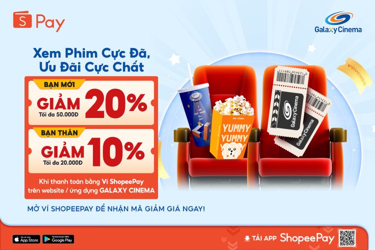 Voucher ShopeePay Giảm 50K Dành Tặng Các Stars!