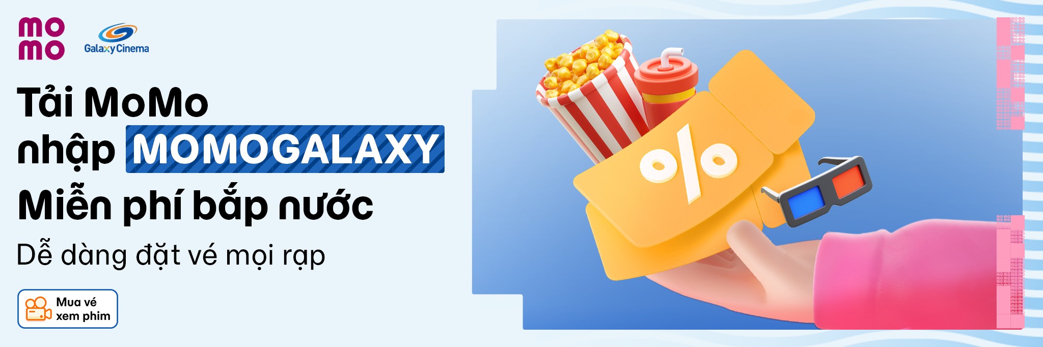 Galaxy Cinema Và MoMo Tặng Bắp Nước Miễn Phí