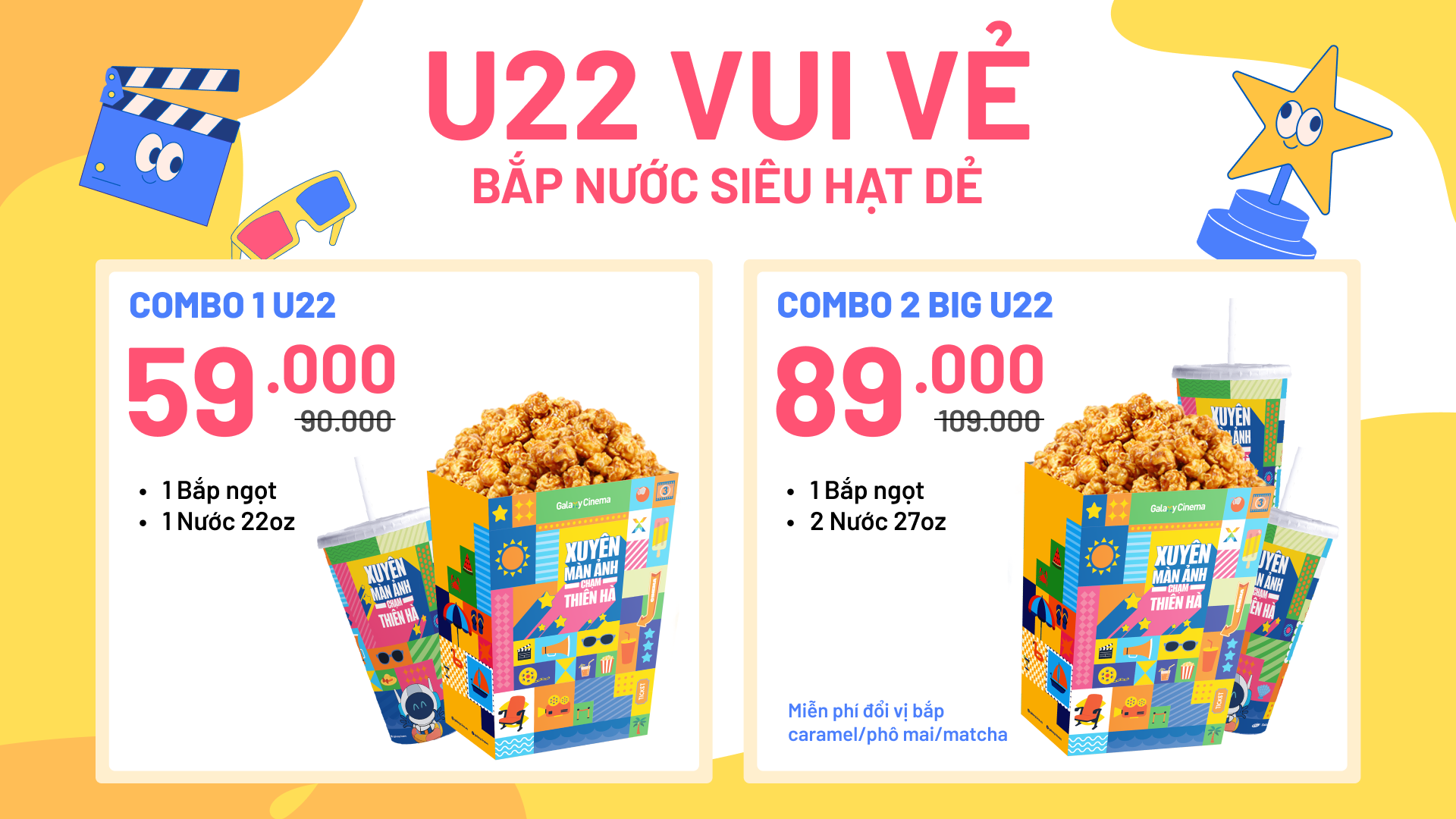 Combo bắp nước U22 vui vẻ