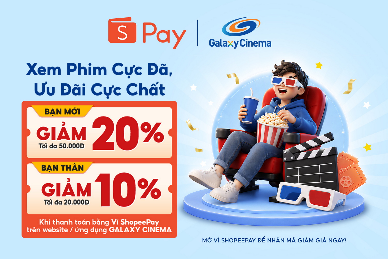Voucher ShopeePay Giảm 50K Dành Tặng Các Stars!